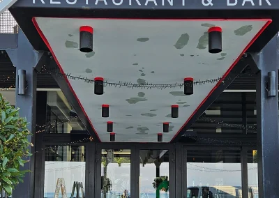 Radovi na stropnoj površini restorana Molo Longo